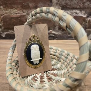 Owl Cameo Brooch
