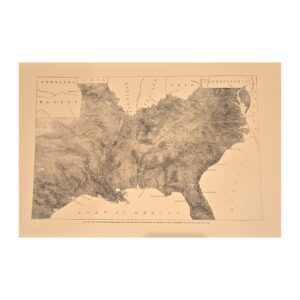 Map Of The Southern States Showing The Relative Proportion Of Slaves In The Different Localities (60)